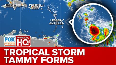Tropical Storm Tammy forms in tropical Atlantic heading toward group of islands, forecasters say
